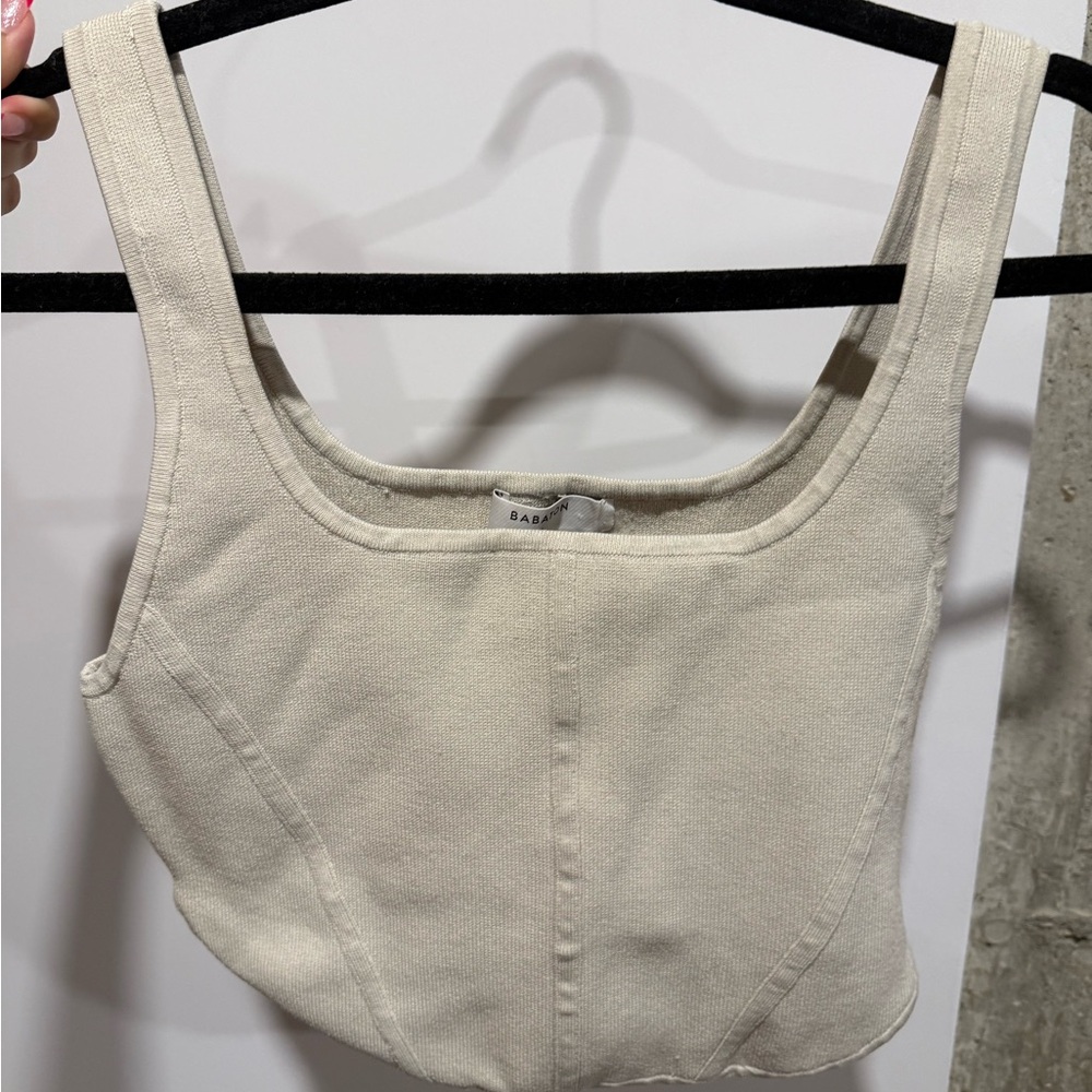 Babaton Cream Tank Top